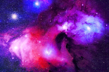 Multicolored beautiful galaxy. Elements of this image furnished by NASA