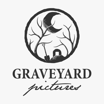 vector illustration of graveyard pictures