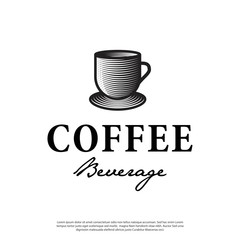 vector logo of a cup of coffee
