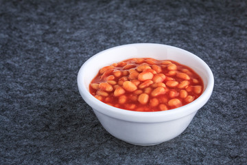 Baked Beans in Tomato Sauce. British Baked Beans.