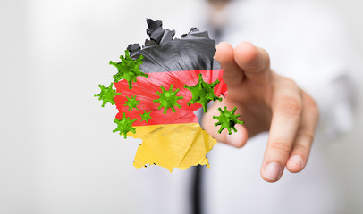 epidemic coronavirus 2019-nCoV 3d  germany