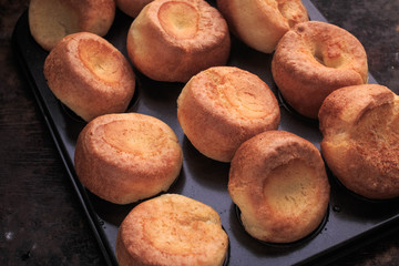 Yorkshire Puddings. Easy Traditional Popovers. Homemade Traditional Yorkshire Puddings.