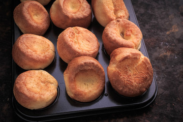 Yorkshire Puddings. Easy Traditional Popovers. Homemade Traditional Yorkshire Puddings.