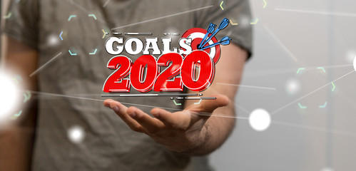 year 2020 business solution concept