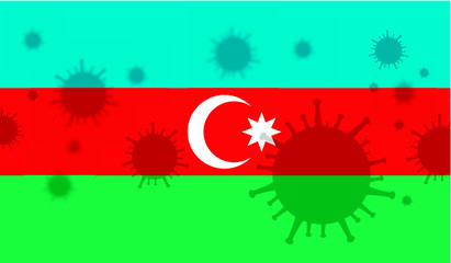  Azerbaijan flag corona virus
