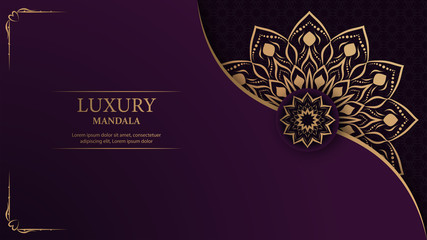 Creative luxury decorative mandala background