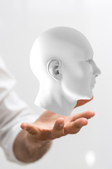 Mind, brain power and energy concept.