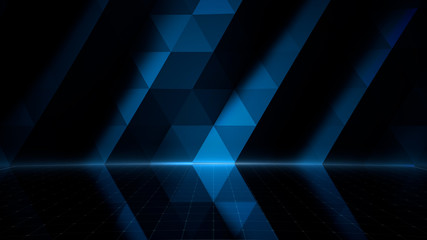 Obraz premium Simple Design Geometric Stage Theater business 3D illustration background.