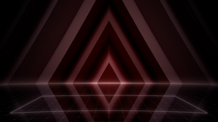 Obraz premium Simple Design Geometric Stage Theater business 3D illustration background.