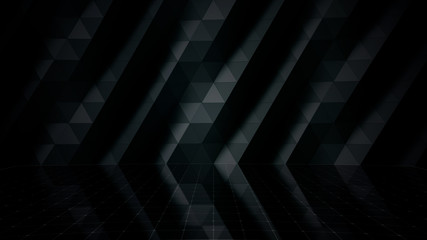 Obraz premium Simple Design Geometric Stage Theater business 3D illustration background.