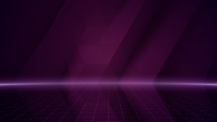 Obraz premium Simple Design Geometric Stage Theater business 3D illustration background.