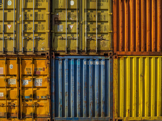 stack of shipping containers