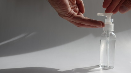 Applying Hand Sanitizer Gel To Clean Hands Prevent Infection And For Good Hygiene And Health Care