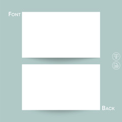 Business card Design Shadow Mockup Template