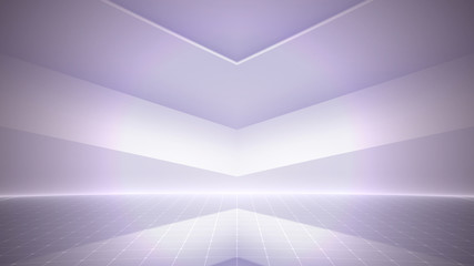 Simple Design Geometric Stage Theater business 3D illustration background.