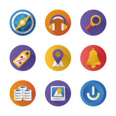 bundle of miscelaneous set icons