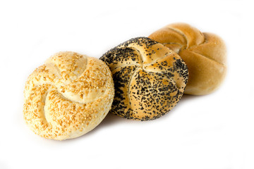 Sourdough bread isolated on white background