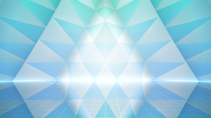Obraz premium Simple Design Geometric Stage Theater business 3D illustration background.