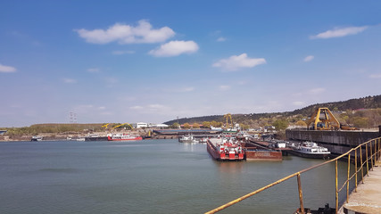 industrial port at Danube River