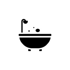 bath tub icon vector template