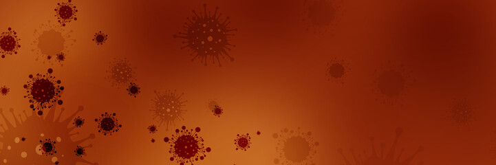 Abstract coronavirus background. Medical and science headline.