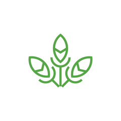 Agriculture Logo Template Design Vector, Emblem, Design Concept, Creative Symbol, Icon.