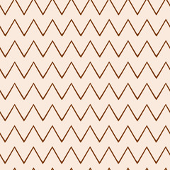 Simple seamless beauty zig zag pattern. Vector texture illustration with waves. Print label, banner. Repeat background for design fabric, package, wrapping paper, winter, fall, spring, summer pattern.