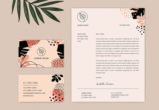 Tropical Business Stationary Set 