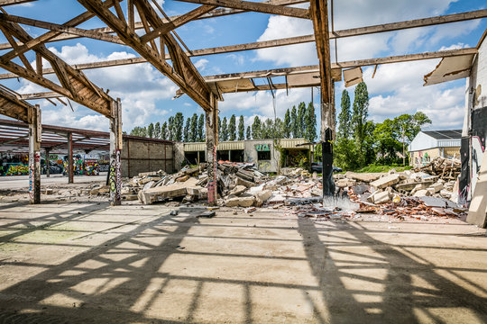 chantier de d&eacute;molition