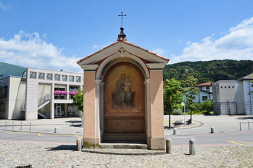 Obraz premium Cappella della Madonna a Origlio, in Canton Ticino