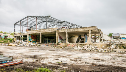 chantier de d&eacute;molition