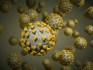 Coronavirus or Covid-19 cell pandemic virus