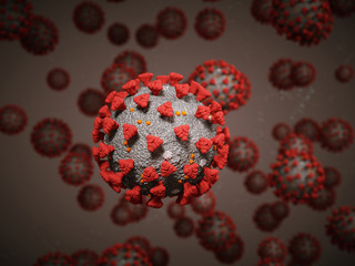 Coronavirus or Covid-19 cell pandemic virus