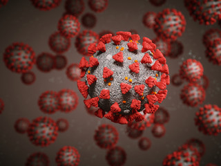 Coronavirus or Covid-19 cell pandemic virus