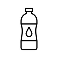 water bottle icon vector template