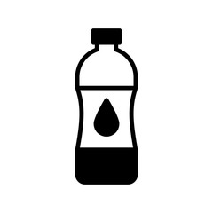 water bottle icon vector template