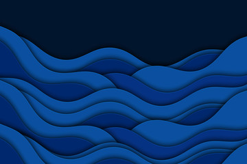 Abstract illustration with waves. Curve lines.