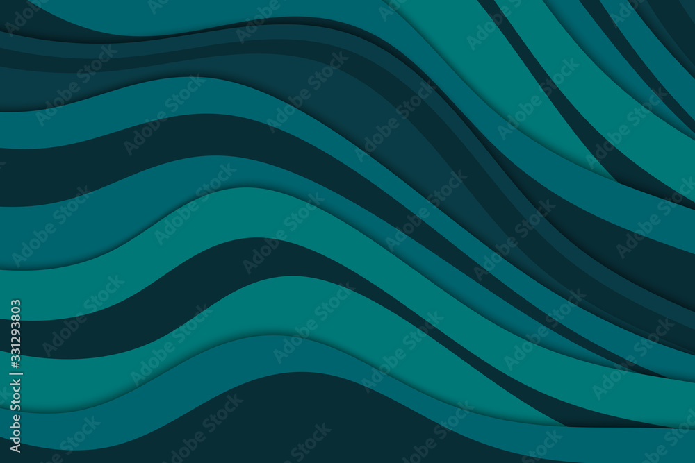 Poster abstract illustration with waves. curve lines.
