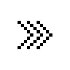 arrowheads, speed and arrow icon. Perfect for application, web, logo, game and presentation template. icon design pixel art and line style