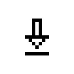 download, import, insert, reverse and arrow icon. Perfect for application, web, logo, game and presentation template. icon design pixel art and line style