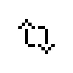 reload, loading and arrow icon. Perfect for application, web, logo, game and presentation template. icon design pixel art and line style