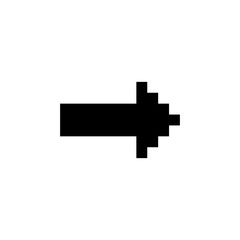Fototapeta premium next, skip, up, down, left, right and arrow icon. Perfect for application, web, logo, game and presentation template. icon design pixel art and solid style