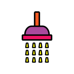 shower icon design vector template