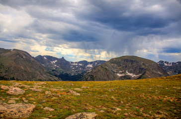  Beautiful Rocky Mountains Covered by fog, Estate Park Colorado USA