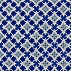 Fototapeta premium Abstract colorful pattern. Seamless ornament illustration. Textile vintage design.