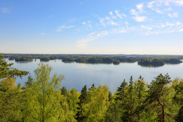 Beautiful sunny summer day in Kangasala Finland