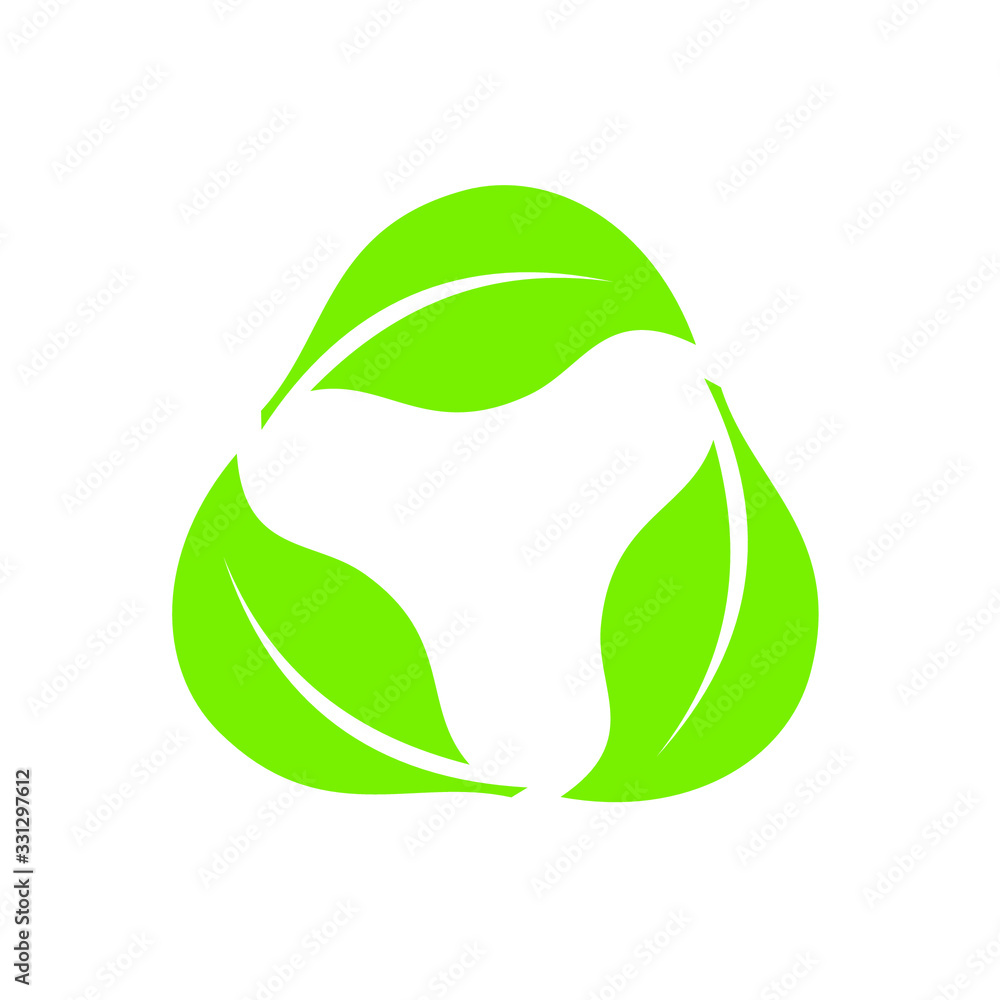 Aufkleber recycle icon vector sign isolated color editable. recycle recycling symbol template for graphic and 