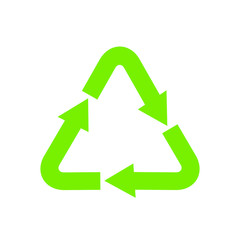 Recycle icon vector sign isolated color editable. Recycle Recycling symbol template for graphic and web design on white background