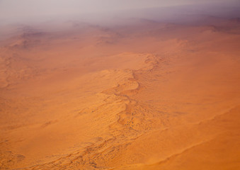 Obraz na płótnie Canvas Aerial picture of the landscape of the Namib Desert in western Namibia