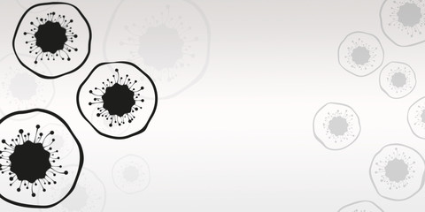 Abstract coronavirus background. Medical and science headline.